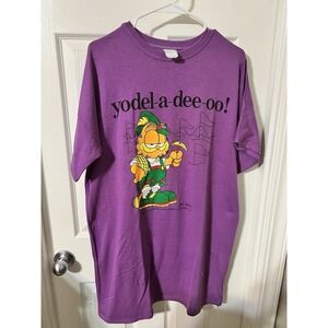 Vintage 1979 Garfield "Yodel-a-dee-oo!" T-Shirt Oktoberfest Lederhosen Graphic T